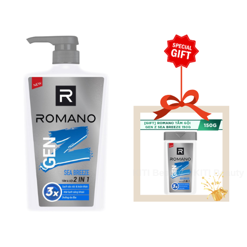 Tắm Gội 2 Trong 1 Romano Gen Z 610G + TẶNG 150G